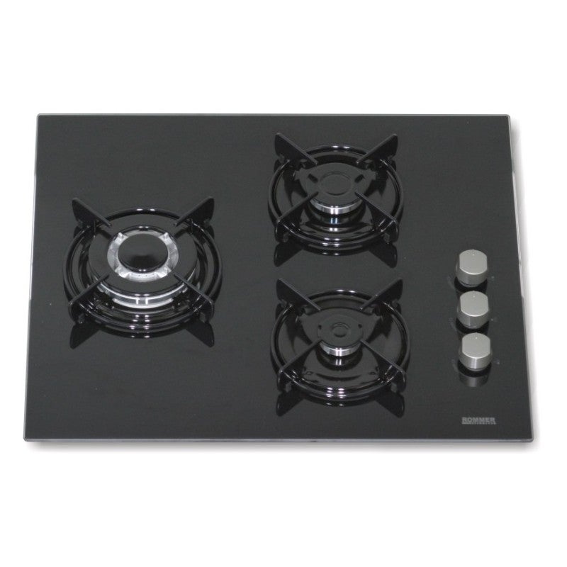 Rommer VG-3 FG Placa de Gas 3 Zonas 60cm Negro - Imagen 2