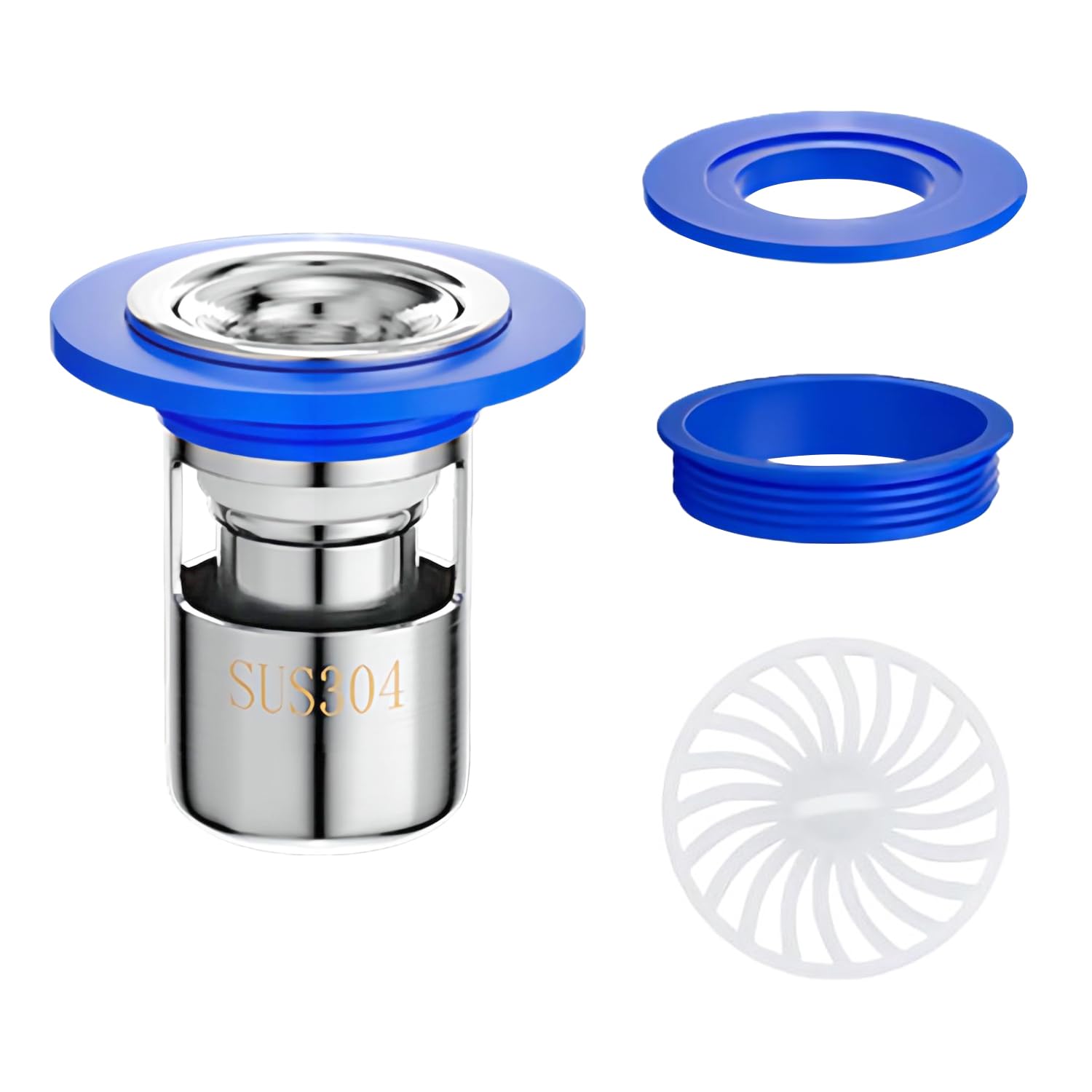 Lot De 4 Noyaux Anti-Odeur Pour Siphon De Sol - Filtre à Cheveux Plastique Noir, Anti-Reflux Et Anti-Mauvaises Odeurs Cuisine, Salle De Bain, Balcon