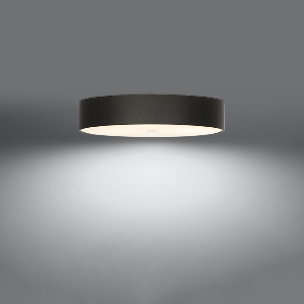 Plafon KALMARIS 60 czarny LED 3000K - 60x60x16cm Sollux