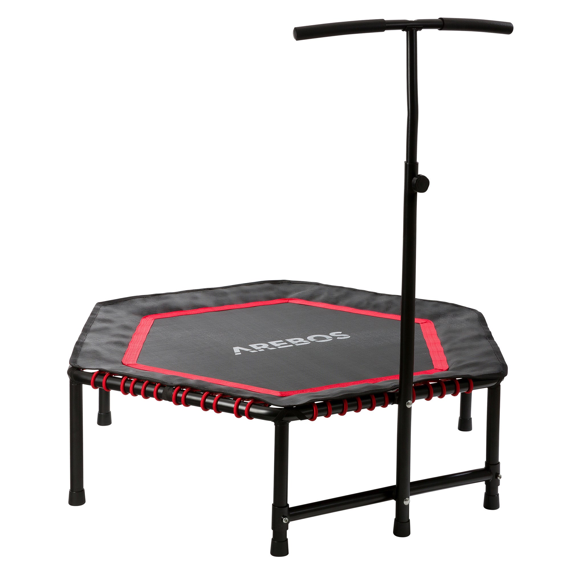 Mini Trampoline Pliable ATIVAFIT 40 Pouces – Avec Barre Mousse Réglable, Capacité 150 Kg, Pour Intérieur/jardin
