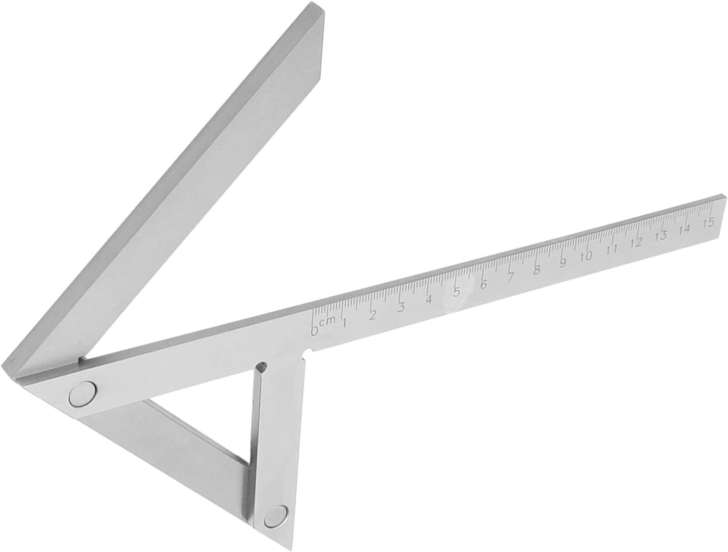 Przymiar traserski centralny 150x130mm, przymiary do centrowania kwadratów ze stali nierdzewnej do płytek okrągłych