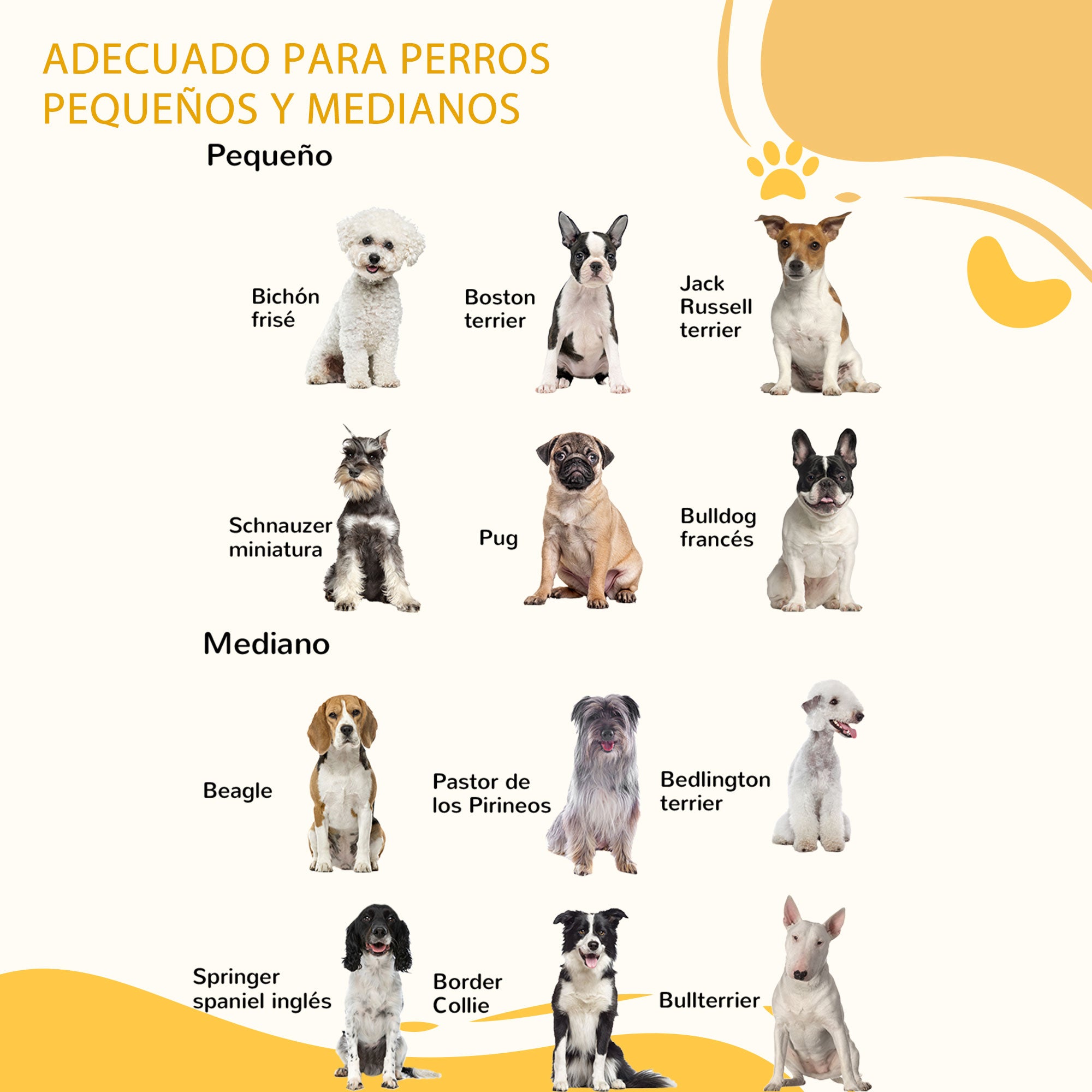 Barrera para Perros PawHut MDF Blanco 155x35.5x76 cm - 6