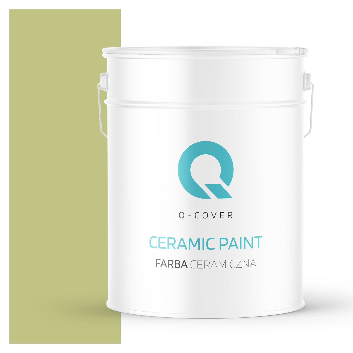 Farba Ceramiczna Do Ścian i Sufitów Q-Cover Groszkowy H2451 Głęboki Mat 10L