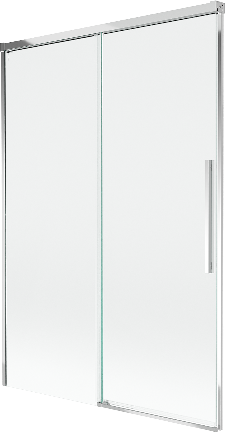 Mexen Rox parawan nawannowy 2-skrzydłowy rozsuwany 120 x 150 cm, transparent, chrom - 8C9-120-001-01-00