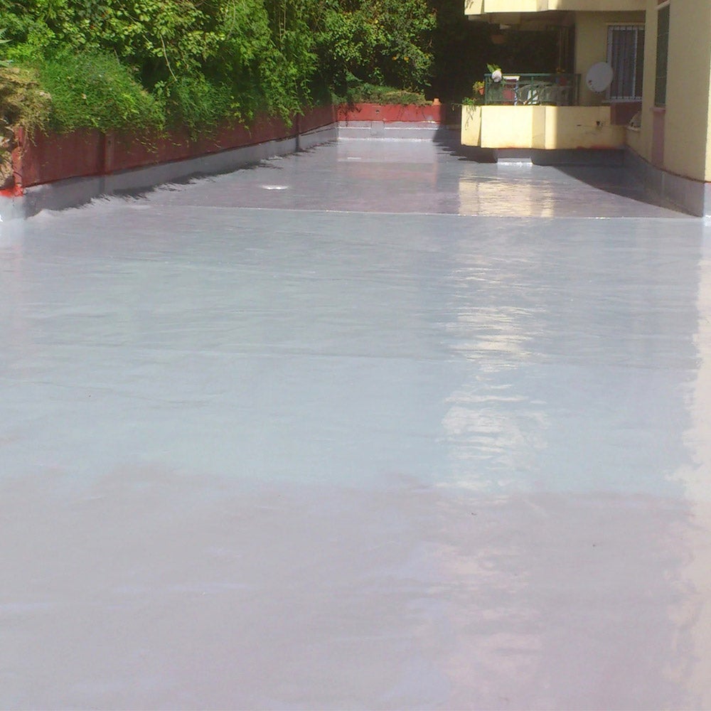 Acabado Alifático Finish Coat Cold Roof (5kg, Gris) - Capa final protectora y resistente para aplicar sobre poliuretano - 5