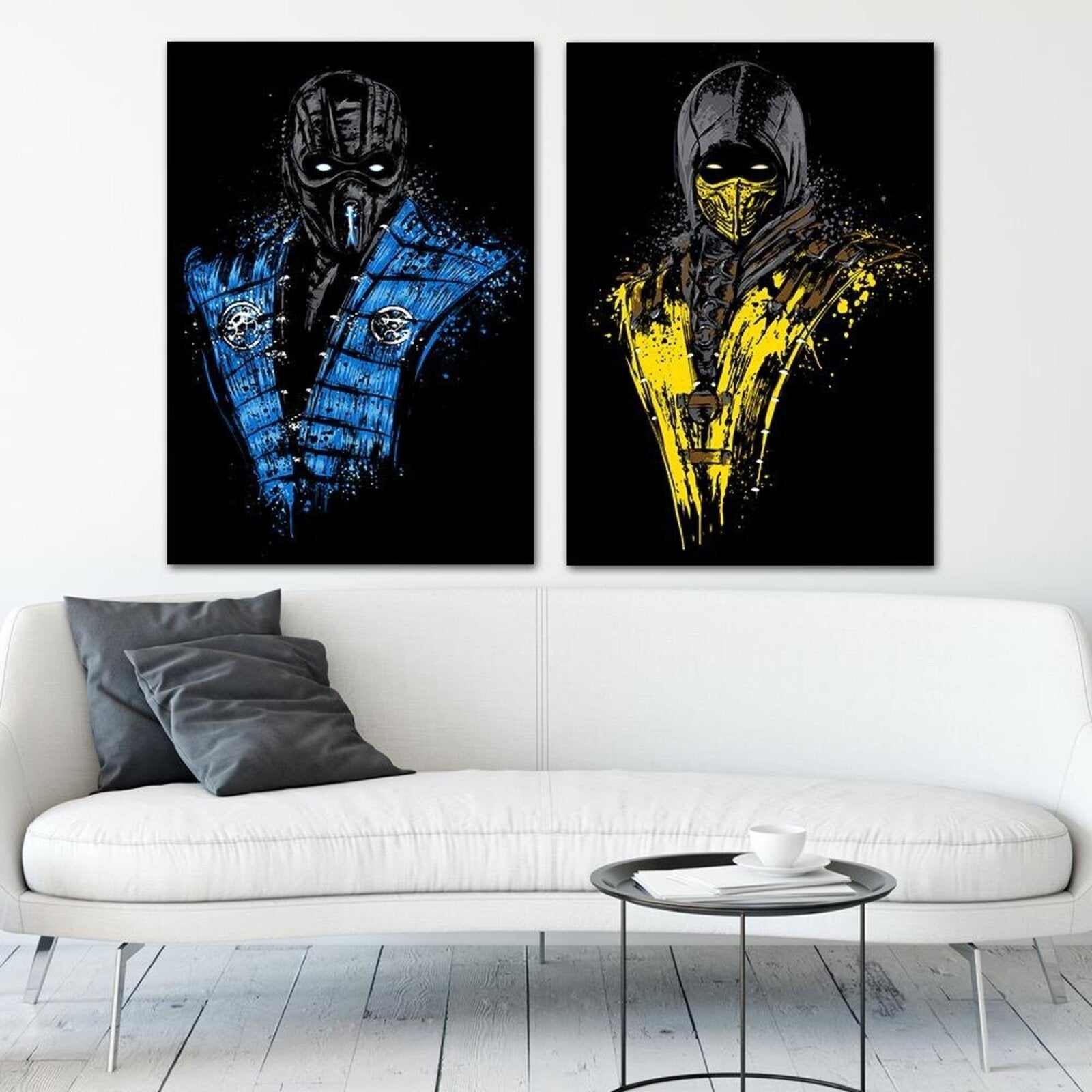 Tableau décor d'image de feu mortel xxl - 40 x 60 cm - 4