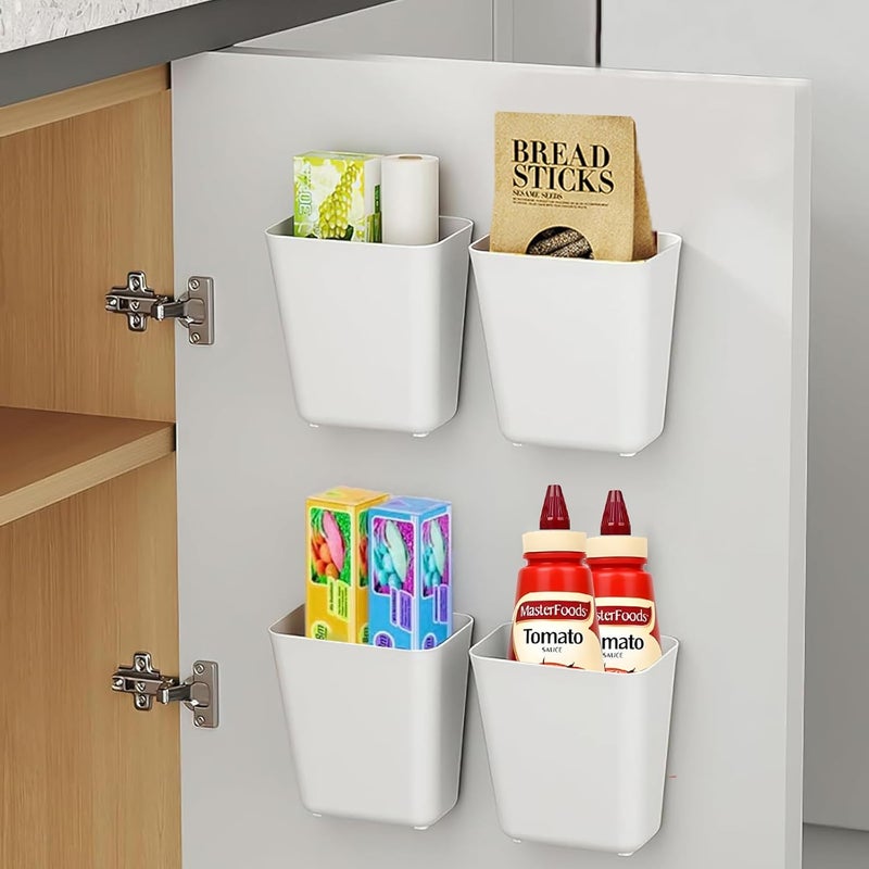 4-częściowe pudełka do przechowywania na drzwiach szafek kuchennych