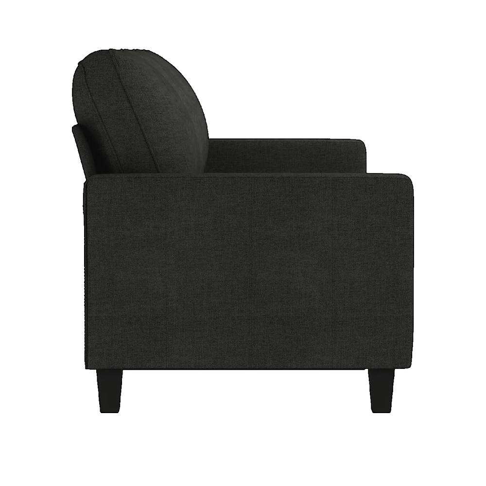 Sofa VidaXL 3-osobowy czarny wytrzymała tkanina wygodny