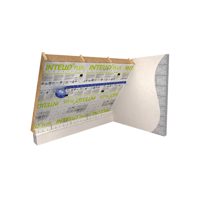 INTELLO PLUS 1.5x20m Frein-vapeur haute performance hydrosafe avec armature pour tous les isolants fibreux - 3