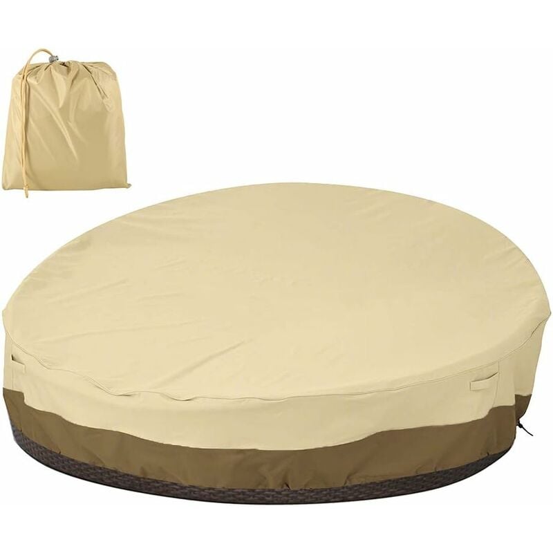 Housse De Protection Anti-UV Imperméable Bâche Couverture Rond pour