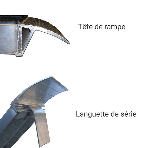Longueur de rampe 1.50m - Hauteur à franchir de 450mm - charge max par paire 2457kg pour empattement 1250mm - Vendue à l'unité - M065/15LUS - 5