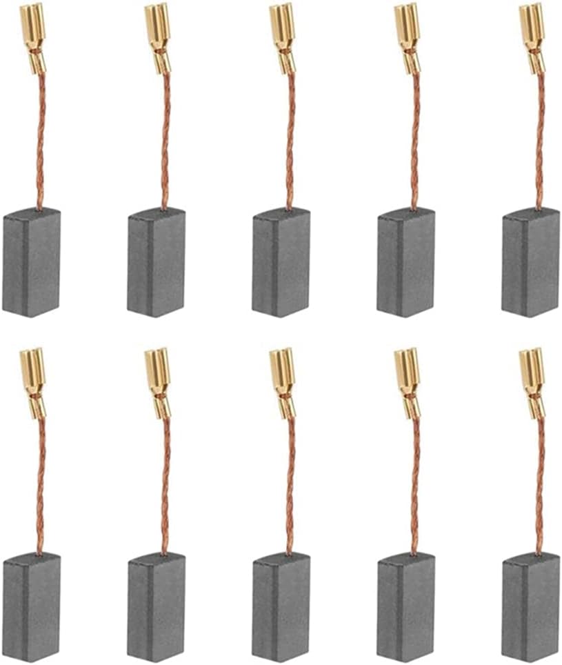 10 sztuk Zestaw szczotek węglowych do silnika Uniwersalne narzędzie S1M-FF03-100A/6-100 A86C -16x8x5x46mm