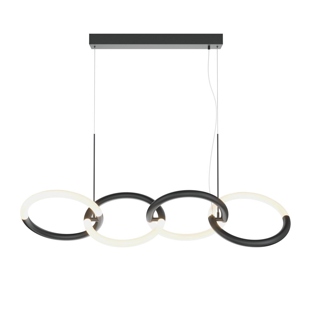 Lampa wisząca NODE LED 40W Ciepła biel 2600lm czarno-biała wym: 120 x 27 x 100 cm Maytoni