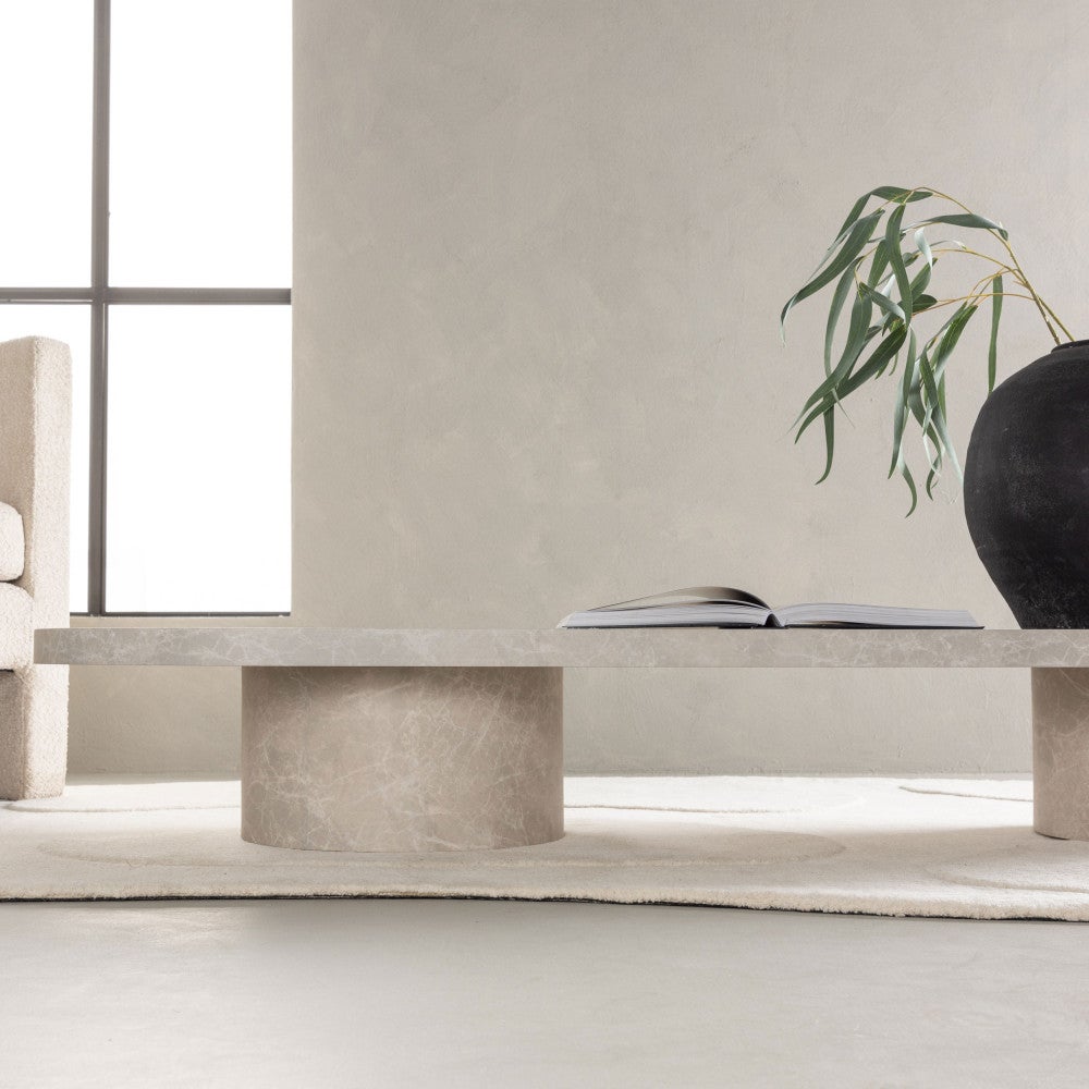 Narvik stolik kawowy beżowy. - 8