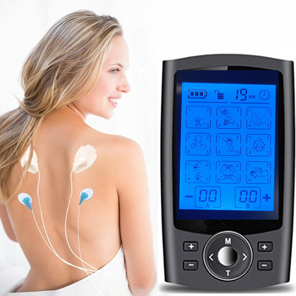 Massaggiatore Portatile Ricaricabile Stimolatore Muscolare EMS/TENS A 2 Canali, 25 Modalità, Ricaricabile, Per Dolore E Fitness, OSITO Magnetoterapia Mag 2000 - Foto 4