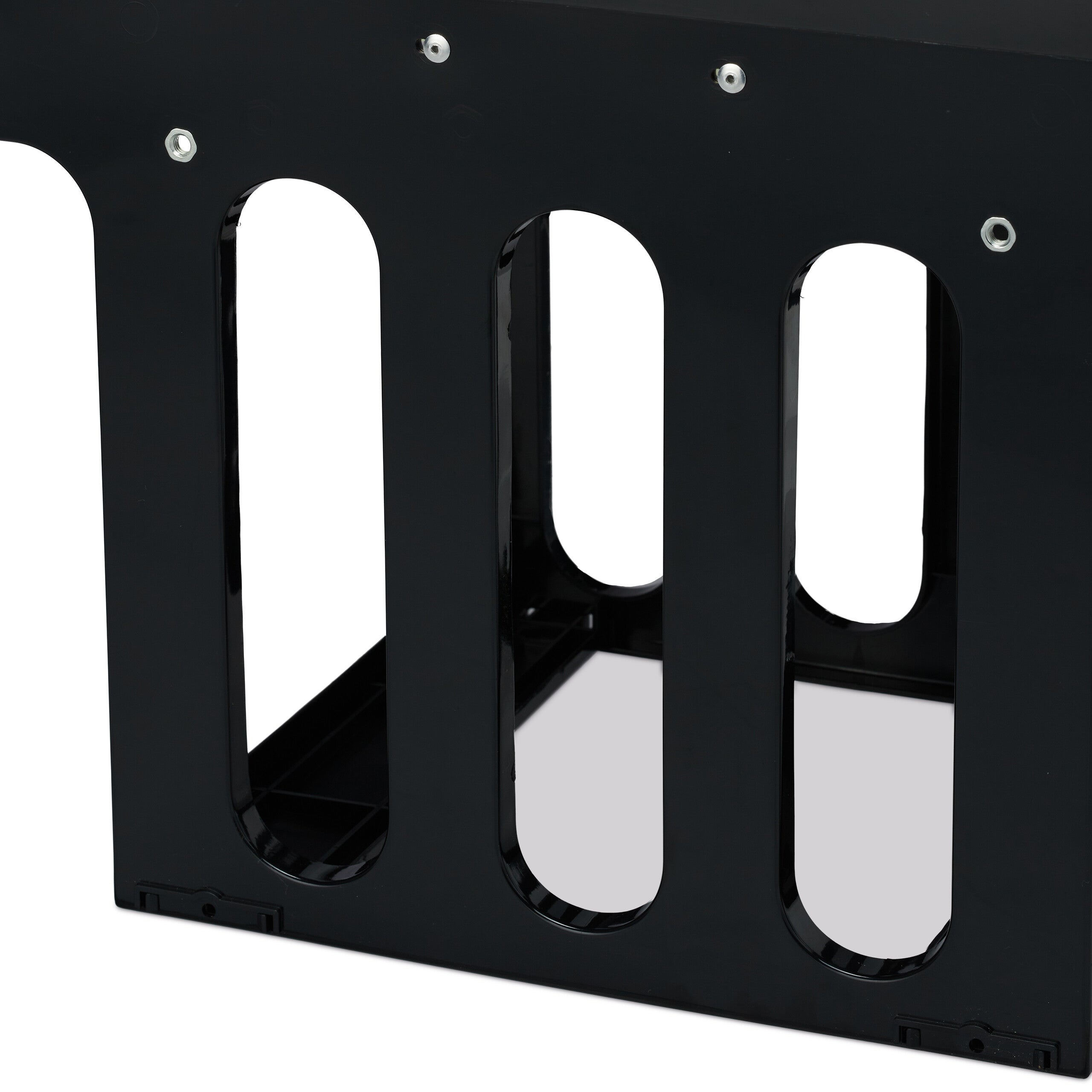 poubelle encastrable coulissante, 2 bacs, système de trie pour le sous-évier, 2x8 l, 35,5 x 25 x 47 cm, noir, Relaxdays - 8