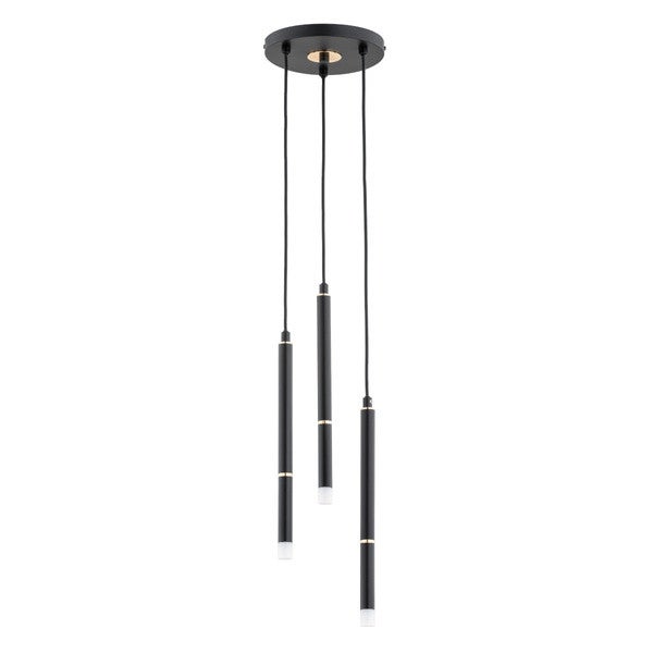 Lampa wisząca DESTO czarno-złota 3 x G9 x 10W wym: 90 x 19,5 x 19,5 cm Alfa