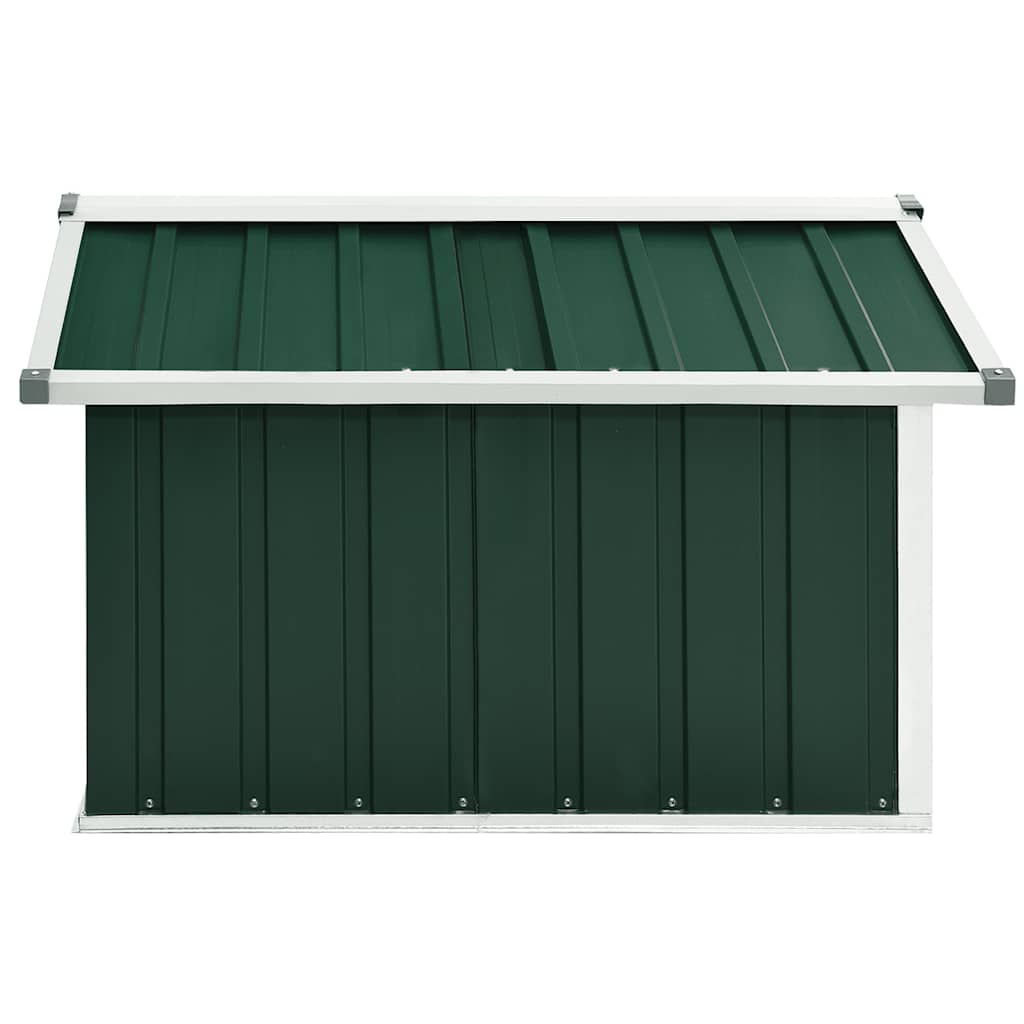 Abri tondeuse robot de jardin 92x97x63 cm Acier galvanisé Vert vidaXL - 5