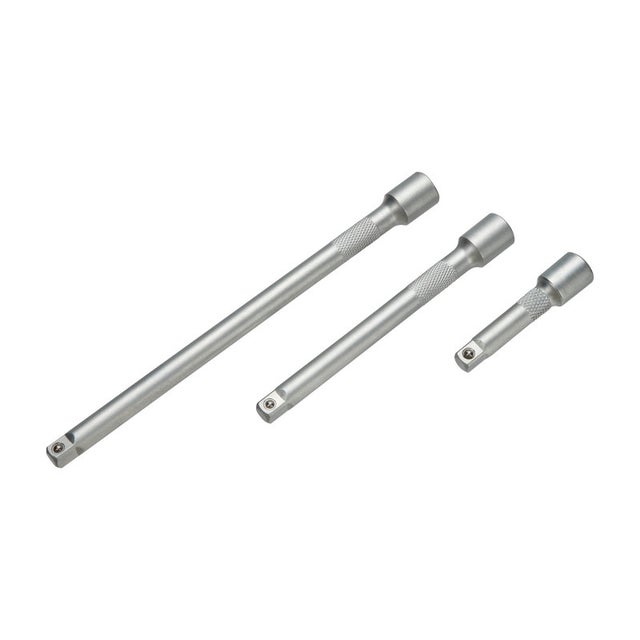 Jeu De 3 Rallonges Pour Clé à Cliquet 1/4" - 50, 100, 150 Mm - Acier Chrome Vanadium - Pour Douilles