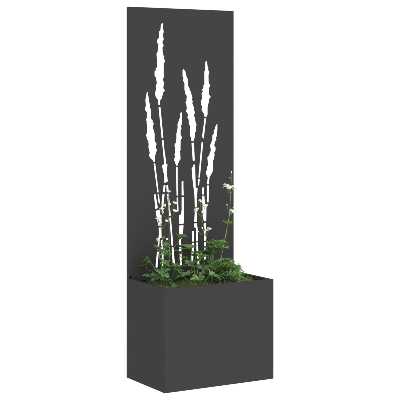 Écran de confidentialité de jardin Fretwork Noir 50 x 140 cm vidaXL - 3