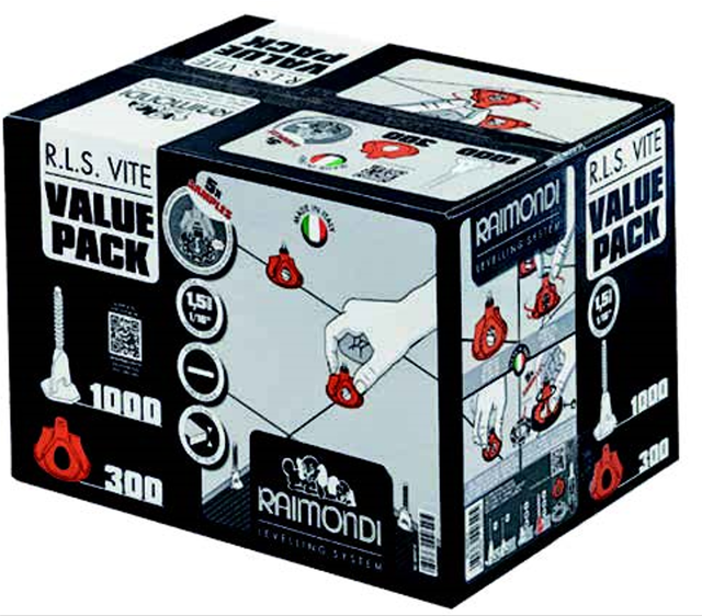 Kit VITE VALUE PACK - 1000 bases + 300 vis + 5 rondelles (échantillons)- réf : 15206 - RAIMONDI