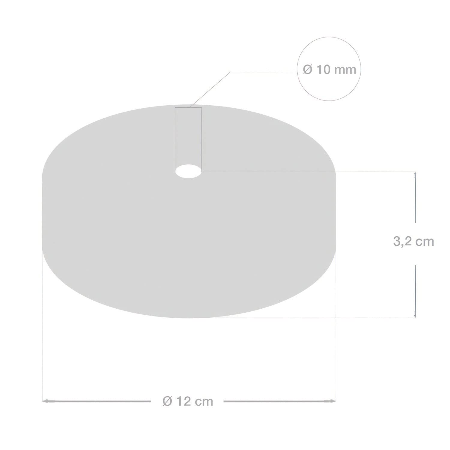 creative cables - Kit rosone in Legno - Effetto Wengé - 3