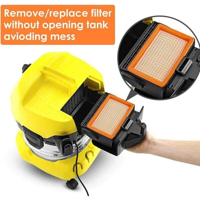 3 Pack remplacement plat plissés Filtre Karcher MV4 MV5 MV6 WD4 WD5 WD6, WD4P WD5P WD6P Aspirateur Wet-Dry - remplace 2,863-005,0 thsinde - 5