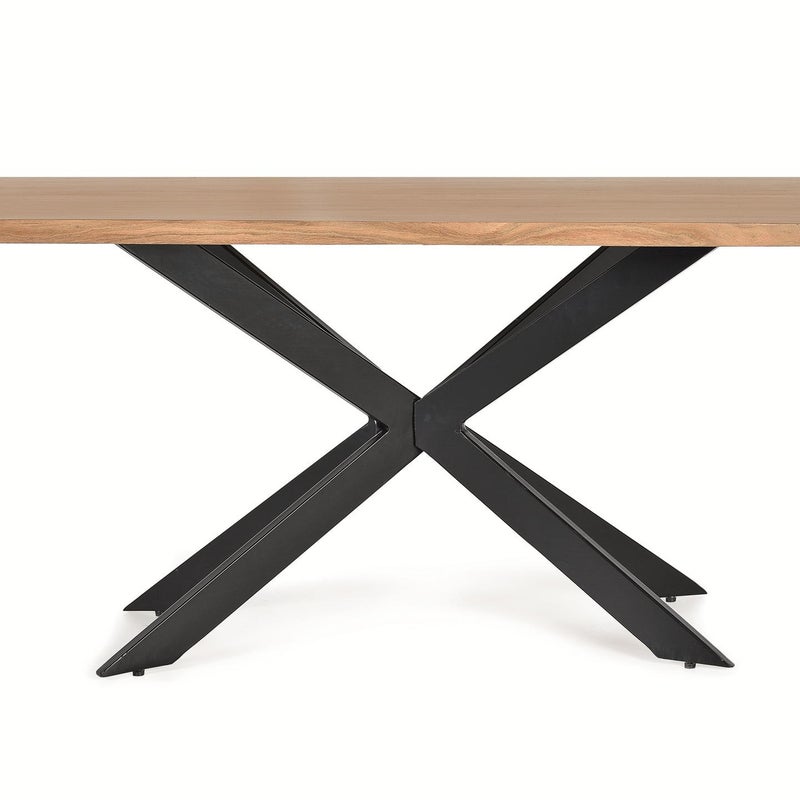 Stoły jadalne z drewna akacjowego, 180 cm, styl industrialny, 78x180x90 GYC