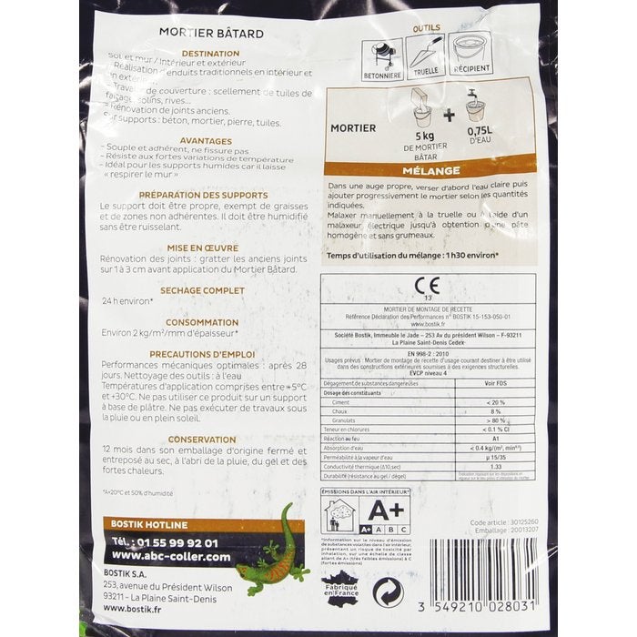 Mortier bâtard blanc - 4