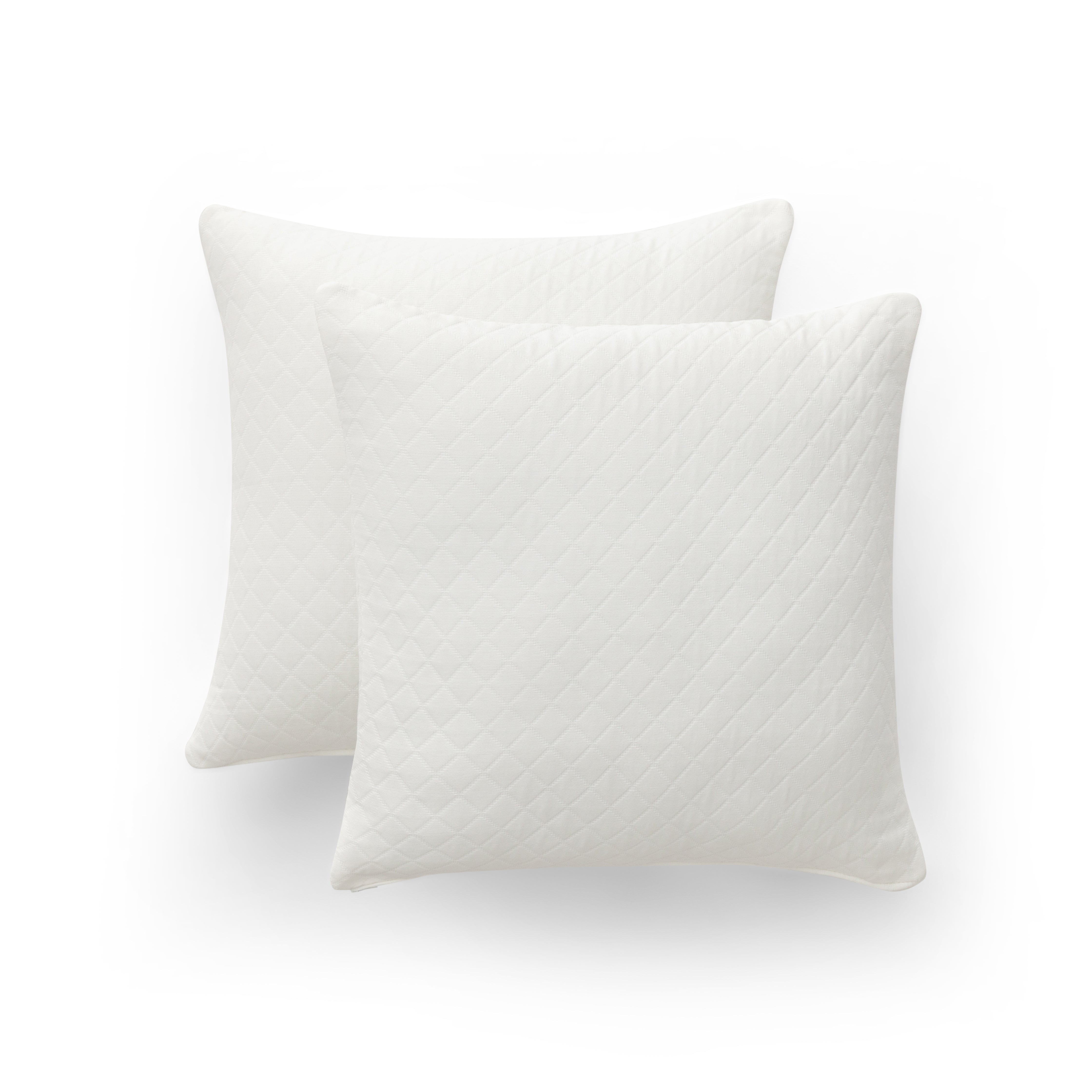Pack 2 fundas cojín jacquard liso áfrica 45x45 cm - fundas decorativas con cierre cremallera en algodón combinado