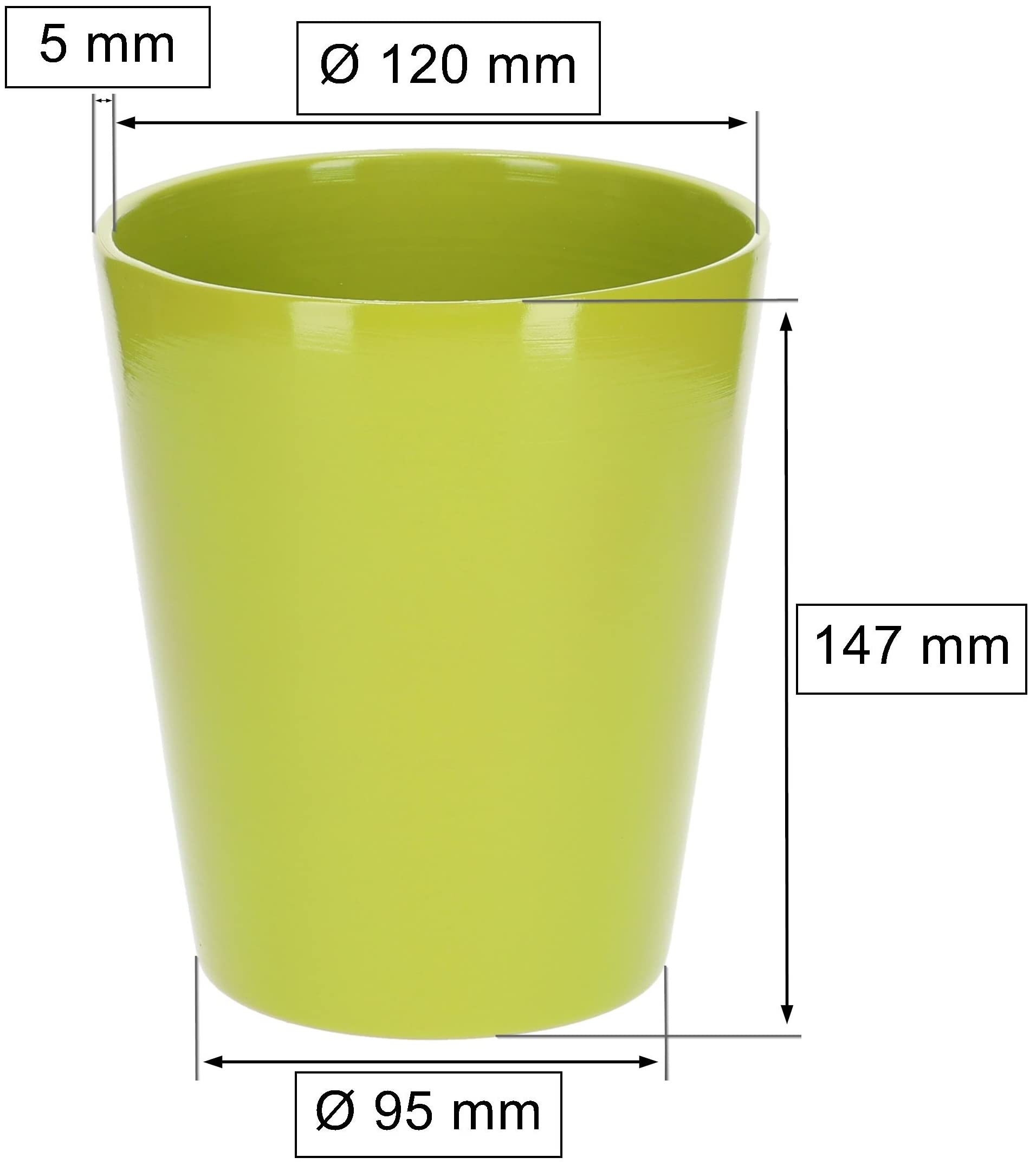 Osłonka fi12 doniczka donica ceramiczna na kwiaty - KOTARBAU - 2