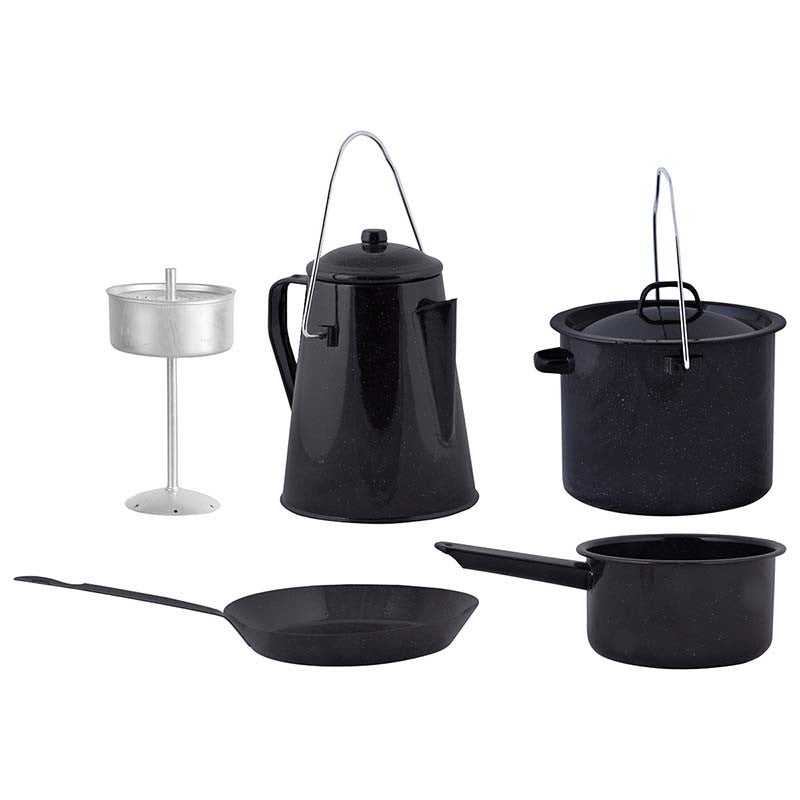 Kit Poêle et Casserole en acier inoxydable Camping Cook Kit CampinGaz | Camping et bivouac