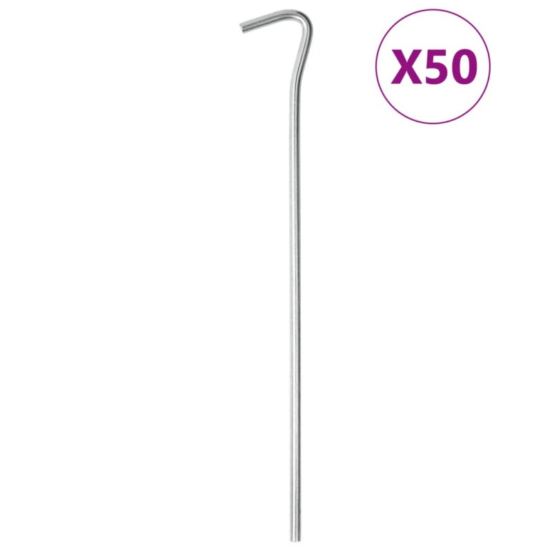 Kołki Namiotowe VidaXL - 50 Sztuk Stal Ocynkowana Ø5 mm, 23 cm