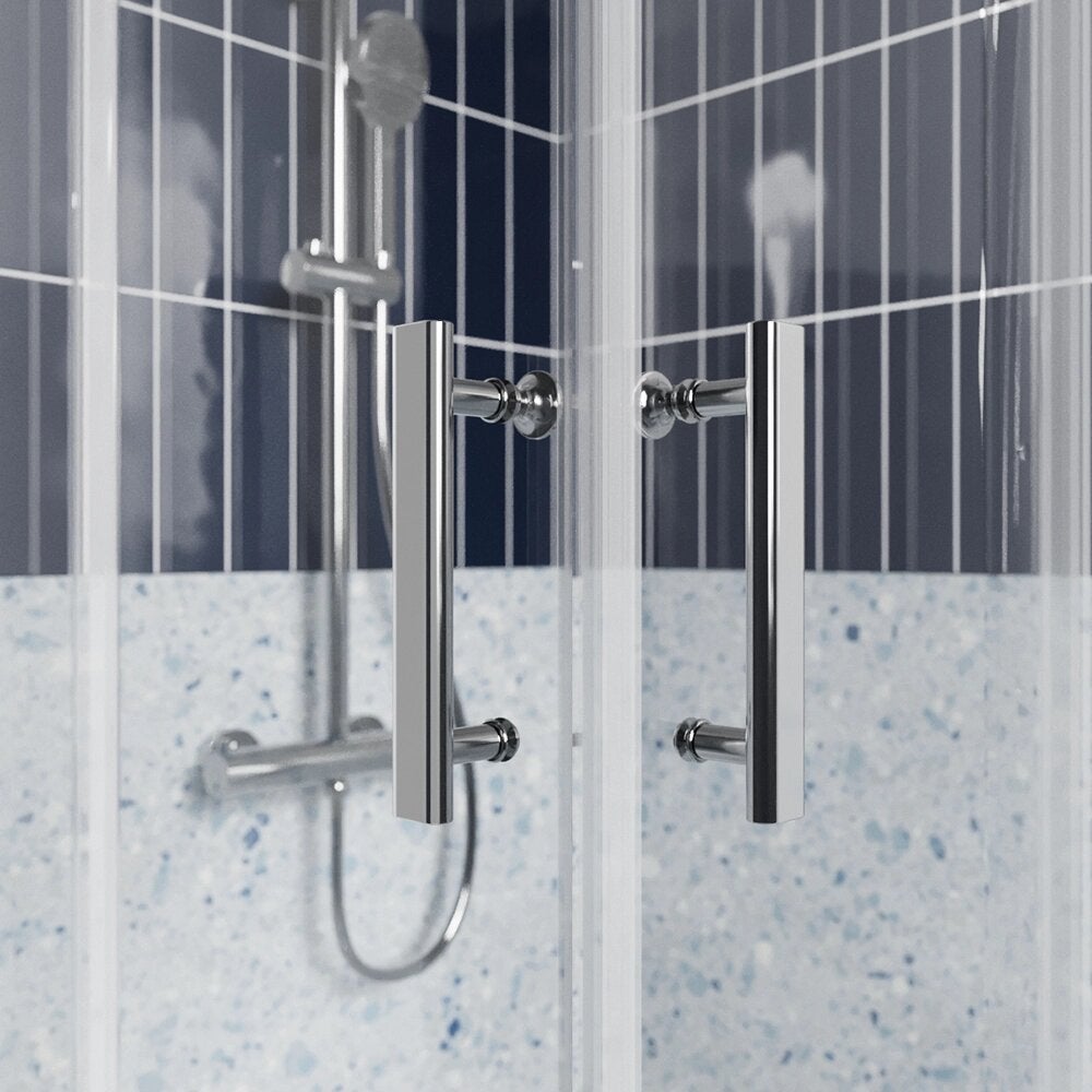 Box doccia 80x80 cm angolare scorrevole vetro anticalcare 6mm trasparente h190 | Tenerife - 5