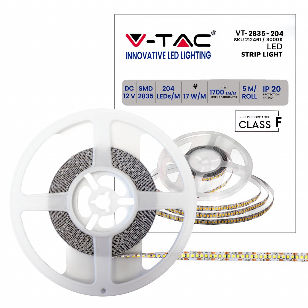 Taśma LED SMD3528 17W/m 5m 12V 3000K IP20 10mm