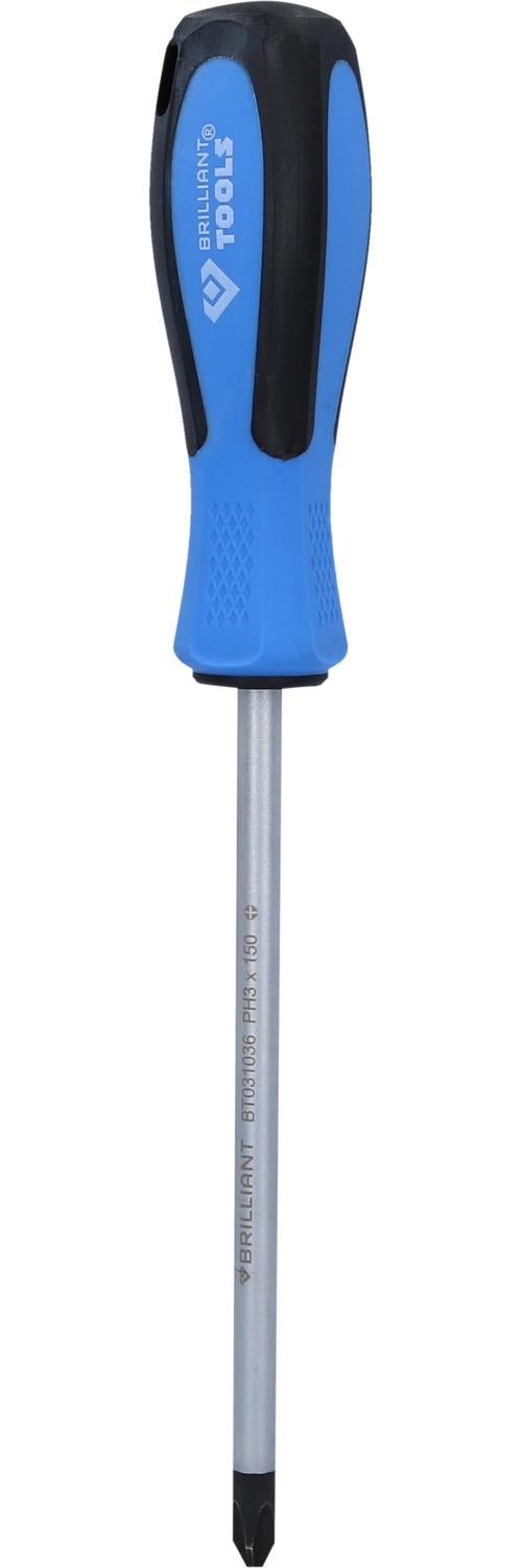 BRILLIANT TOOLS Wkrętak krzyżakowy PH3 x 150 mm - BT031036