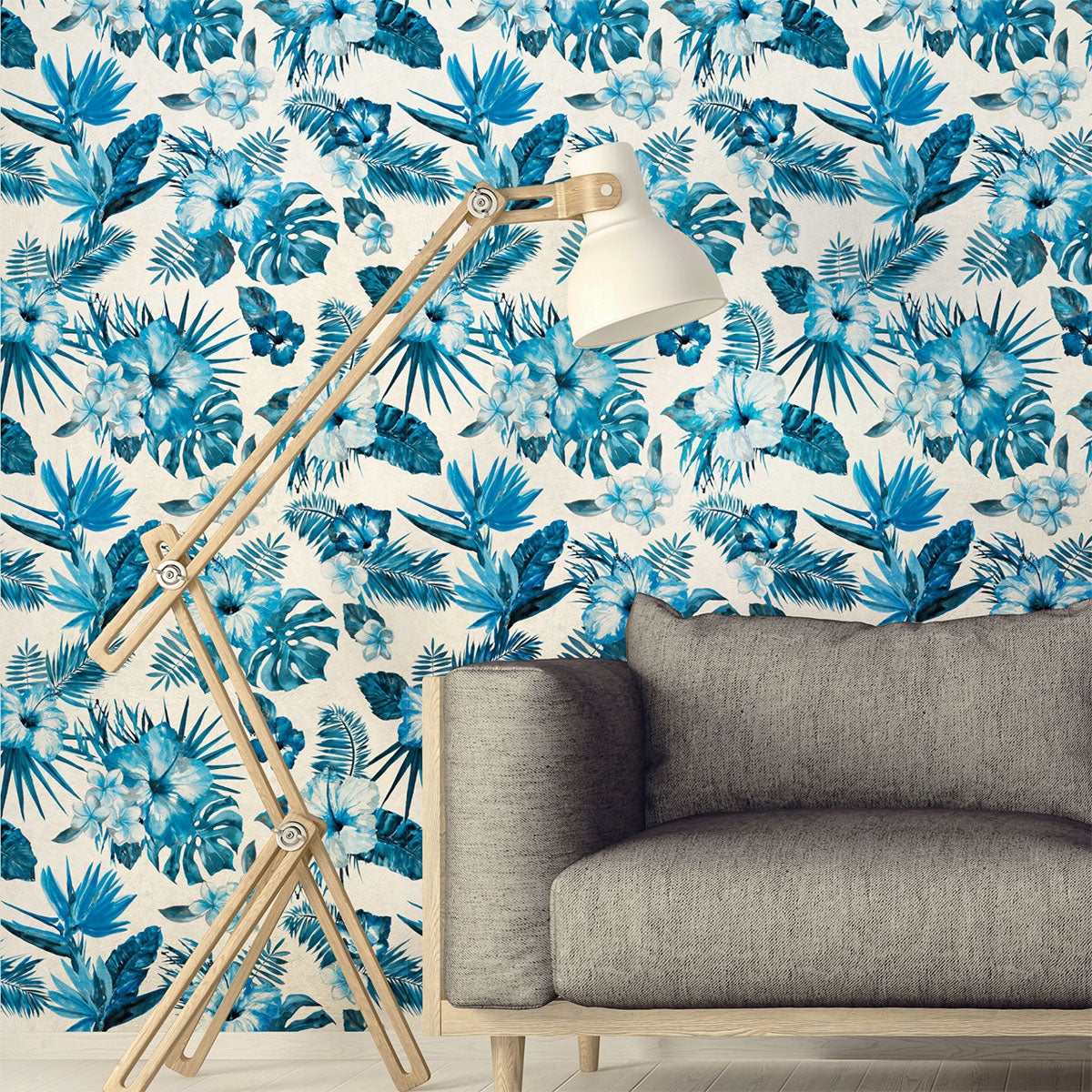 Vinilo papel tapiz tropical santos - adhesivo de pared - revestimiento sticker mural decorativo - 60x60cm