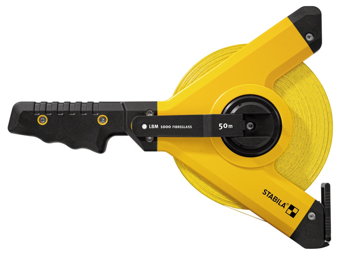 Mètre-ruban à cadre STABILA LBM 1000 - Ruban en fibre de verre, graduation métrique - 8