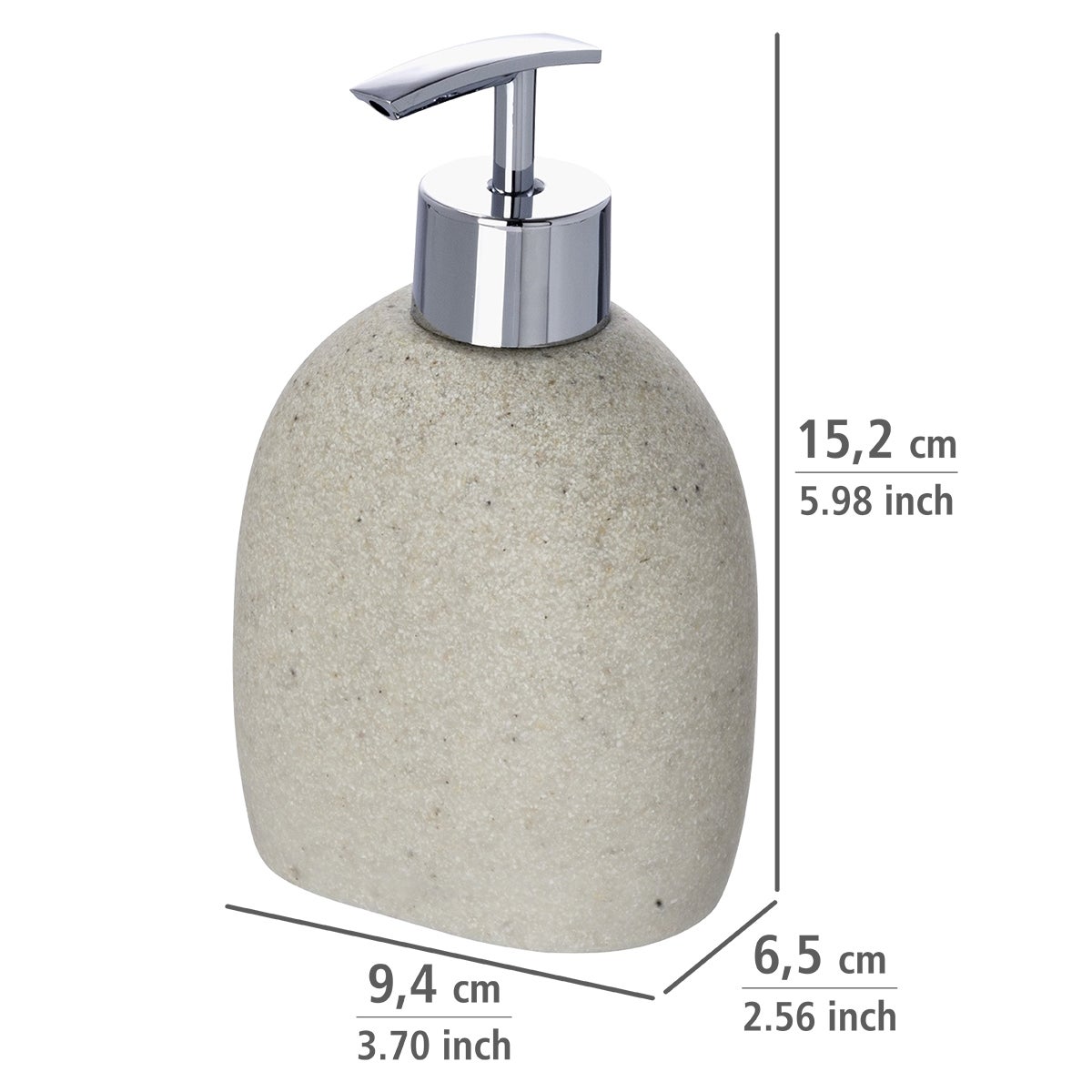 Distributeur de savon design nature Puro - Beige - 3