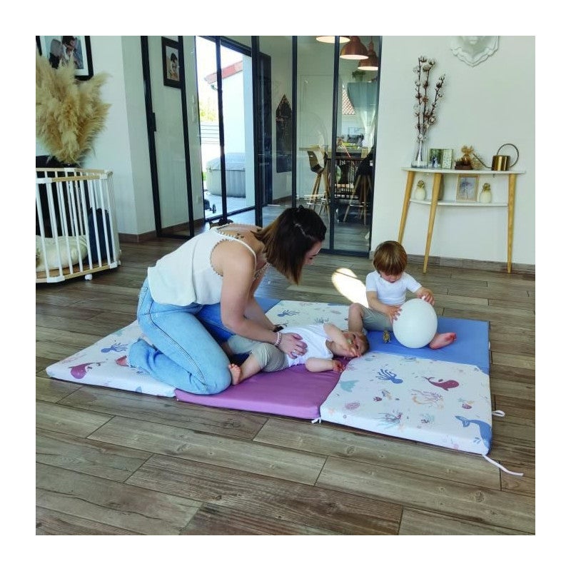 TINEO Maxi Tapis Malin Tresors de locean 5 en 1 - Evolutif - Dehoussable - 180x200 cm - Nouvelle collection - 2