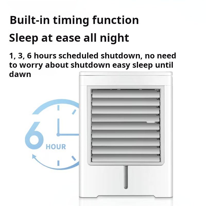 Condicionador de ar portátil, refrigerador de ar evaporativo com 3 velocidades de vento,ventilador de resfriamento de mesa com tela sensível ao toque - 7