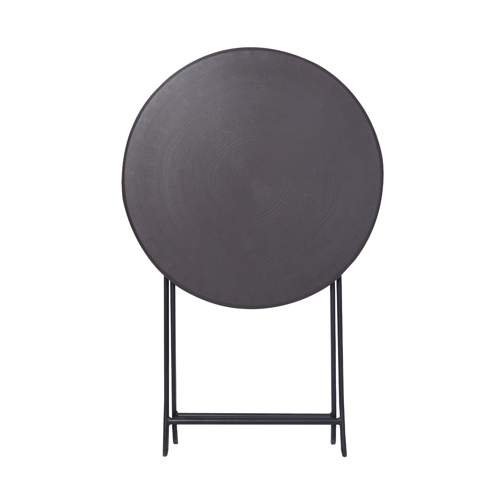 Rebecca Mobili Table de Jardin Pliante en Plastique effet Rotin pour Terrasse Exterieur - 3