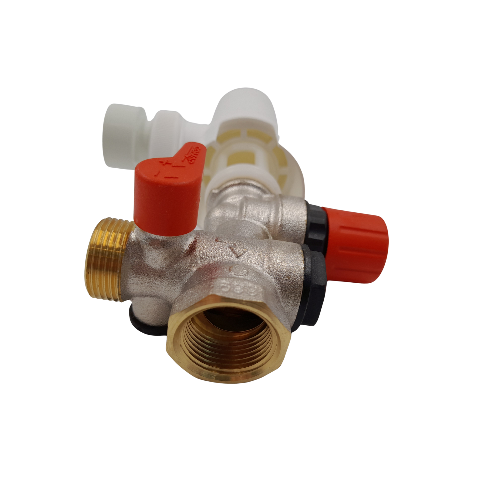 COMAP Groupe de sécurité 889 droit avec siphon d'évacuation pour chauffe-eau, cumulus - 20x27 ou 3/4