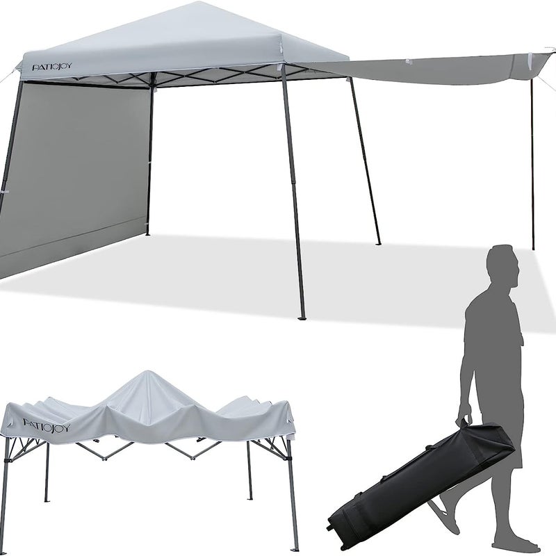 Pawilon rozkładany ze ścianami bocznymi i markizami, składany pawilon z torbą na rolkę, ochrona przed promieniowaniem UV 50+, namiot ogrodowy,