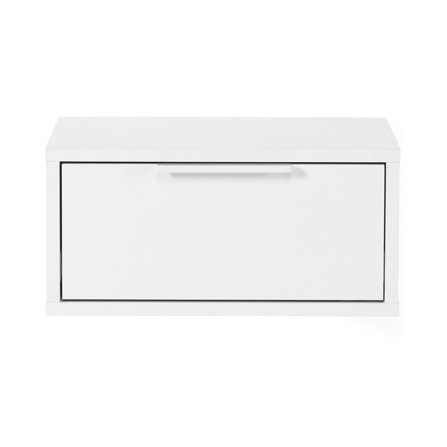 Mesita de noche flotante Auri 1 cajón color Blanco - 4