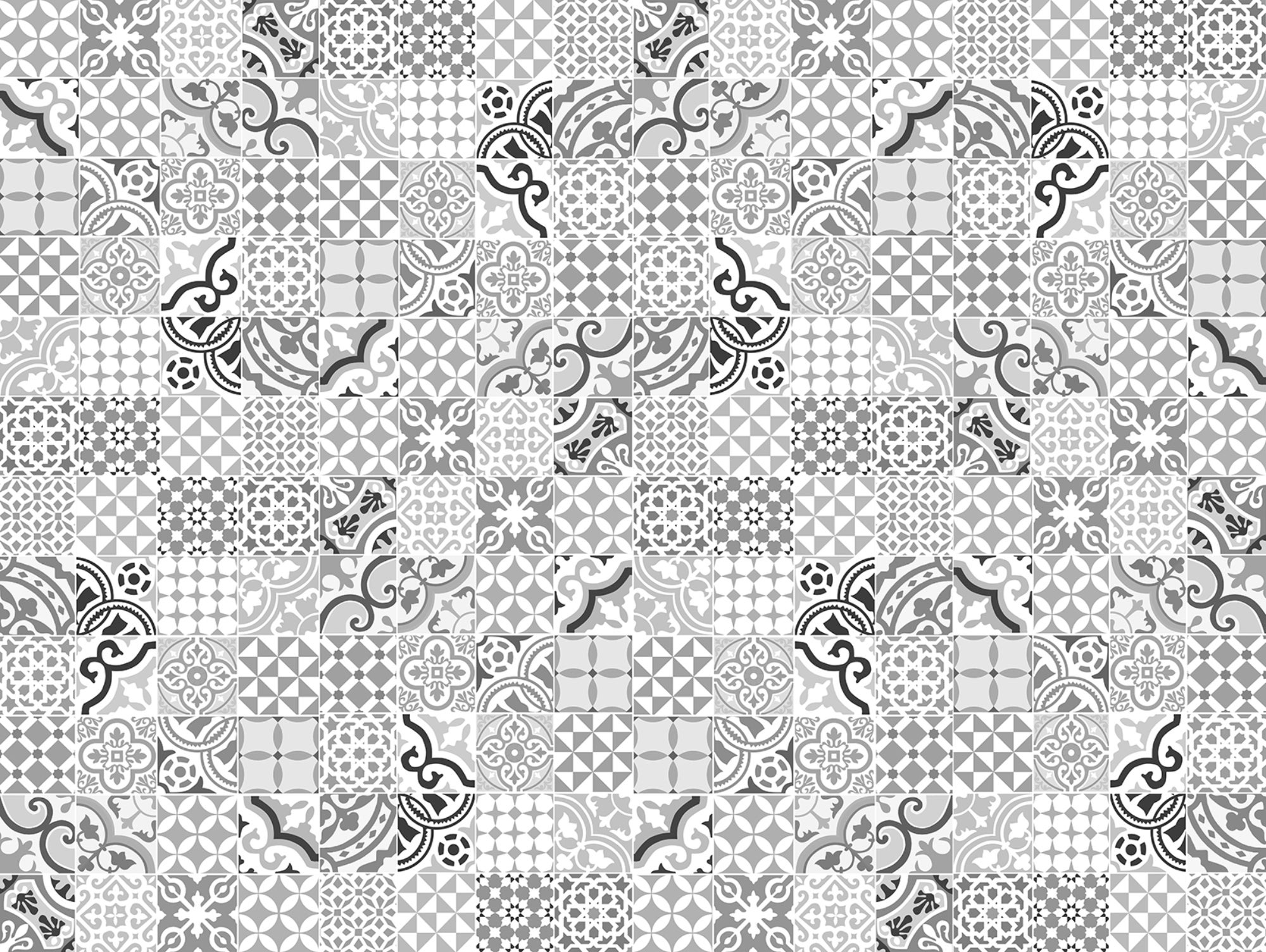Dywan winylowy Chamonix 200x266 cm - antypoślizgowy PVC, winylowy do kuchni lub salonu, zmywalny, styl hydrauliczny