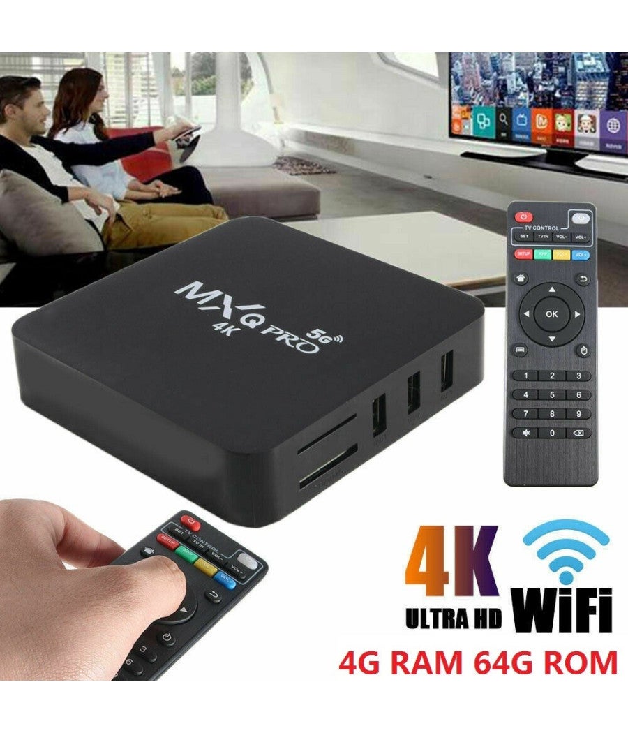 Anten Wifi Tv Box Smart Mxq Pro 4k Mxq PRO 5g Android TV Box 4K HD