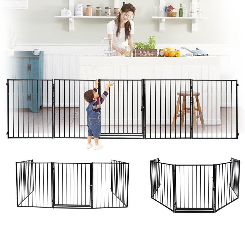 Barrière de Sécurité pour Enfant Shenglan - Pare-Feu de Cheminée 5 Pans