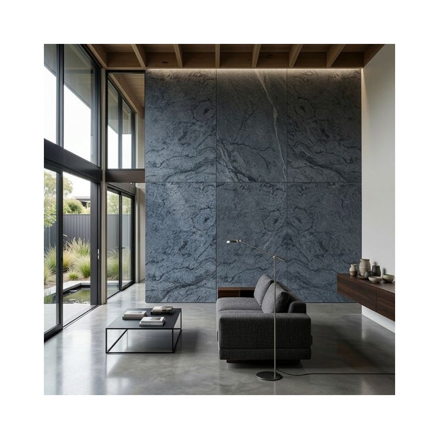 Feuille de pierre Silver Grey intérieur/extérieur - 122x244cm