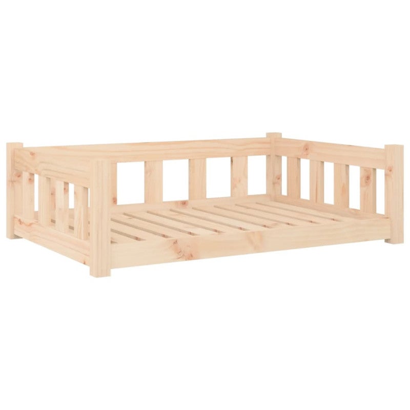 Cama para perros madera maciza de pino 95,5x65,5x28 cm vidaXL - 2